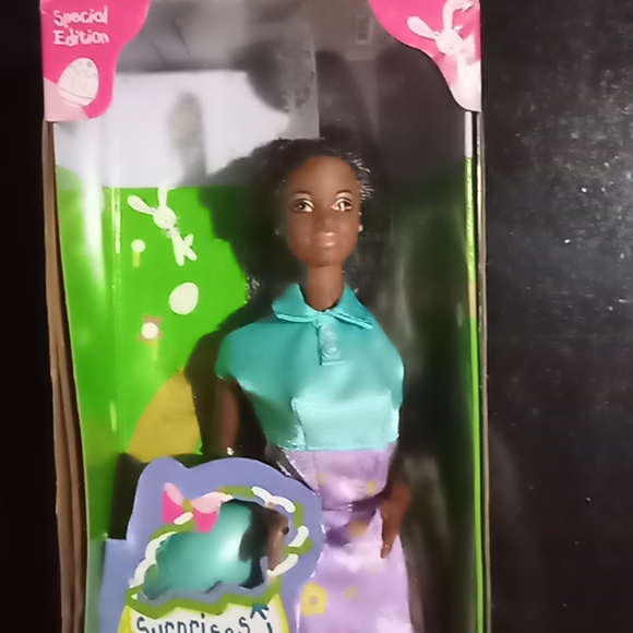 Vintage Easter Surprise Barbie Doll Special Edition African American 199… - Picture 1 of 10